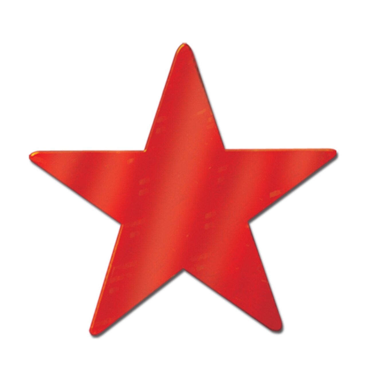 Beistle Club Pack of 36 Starry Night Themed Red Metallic Foil Star Cutout Party Decorations 9"